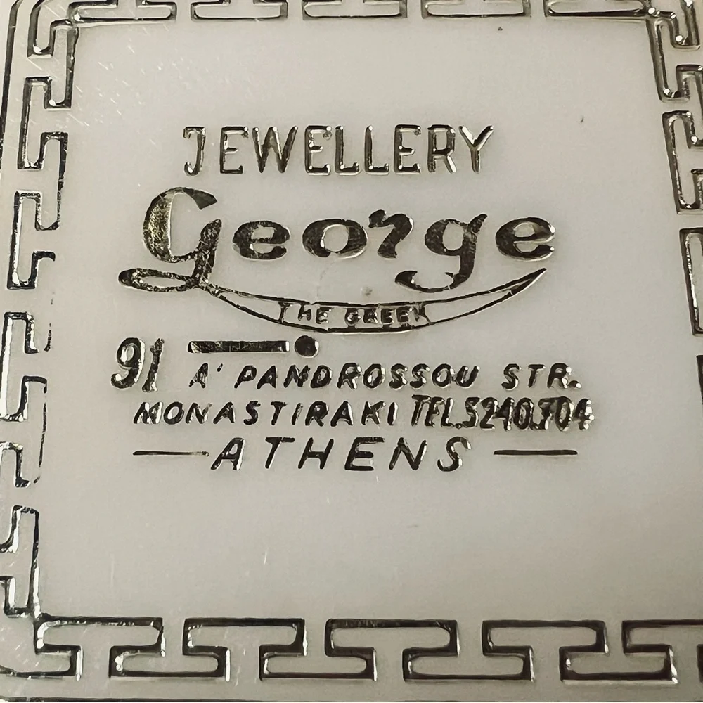 Vintage Jewellery George Box – Athens Greece Monastiraki Shop Display Case